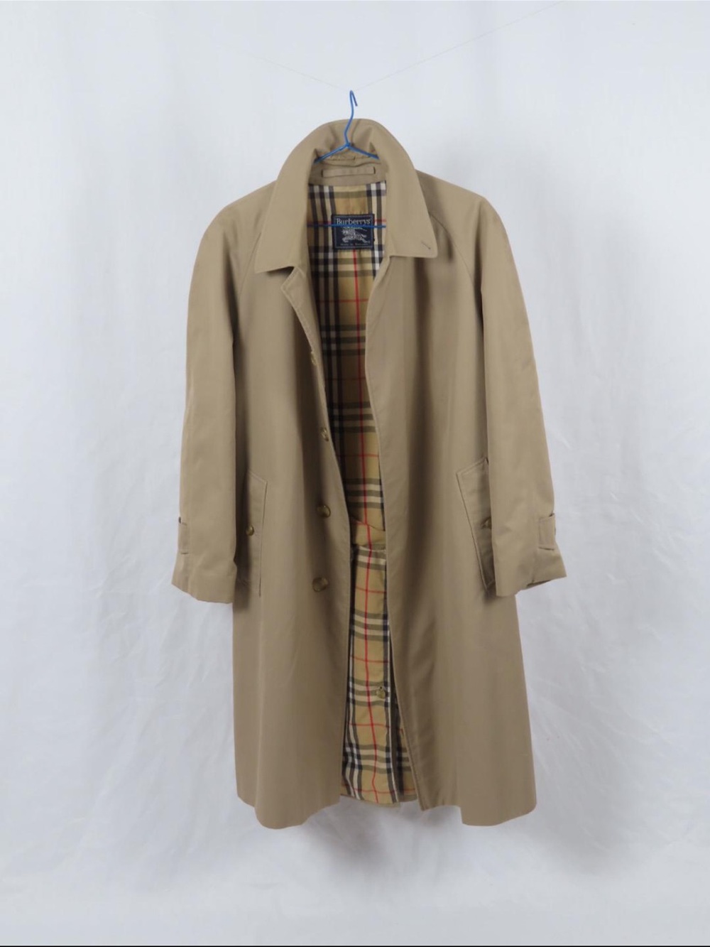Burberry Beige Trench Coat with Signature Check Lining